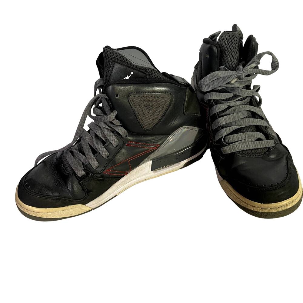 Nike Jordan's Flight Sneakers Size 6.5Y 629942-015 Black & Gray Youth Shoes